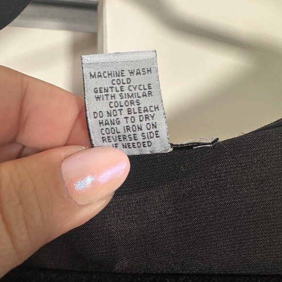 Square Neck Long-sleeve Black Bodysuit 1X - Picture 8 of 9